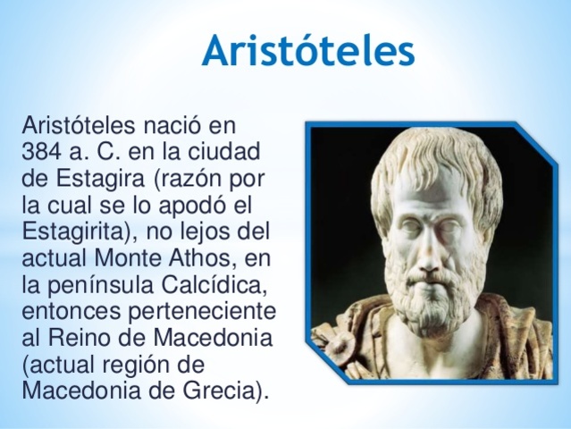ARISTÓTELES 354 a 322 AC