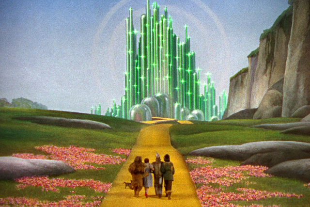 The wonderful and terrible Wizard of Oz grants their wishes