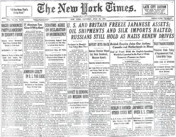 United States Orders Embargo