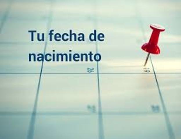 Mi fecha de nacimiento