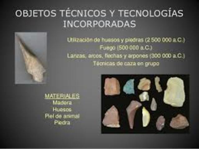 OBJETOS TÉCNICOS Y TECNOLOGÍAS INCORPORADAS