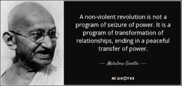 Gandhi starts revolution