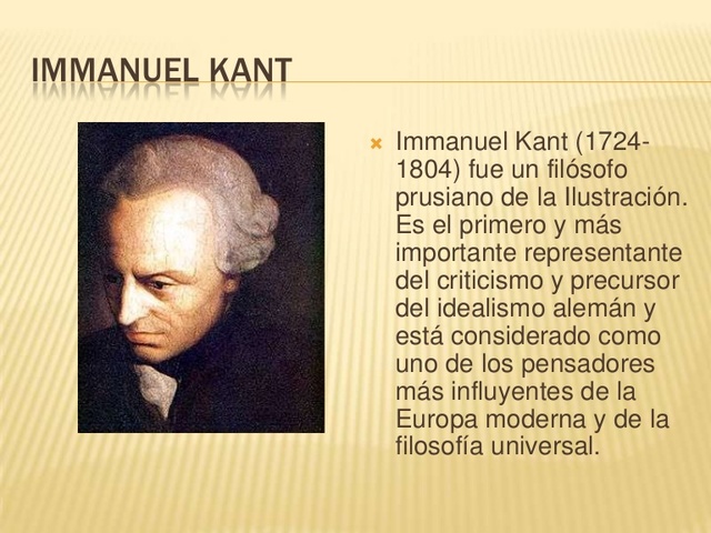 KANT (1724 - 1804)