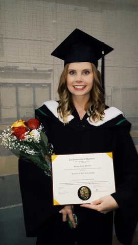 Graduated with my Bachelor of Arts in Geography