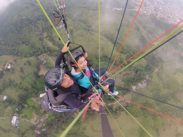 Cumplí mi sueño de montar en parapente