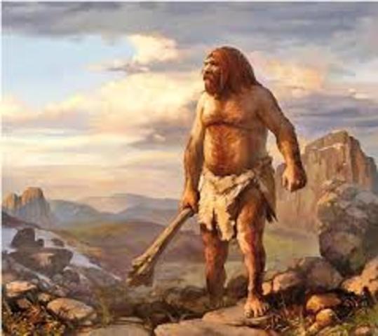 hombre Neanderthal,hace 200000 años