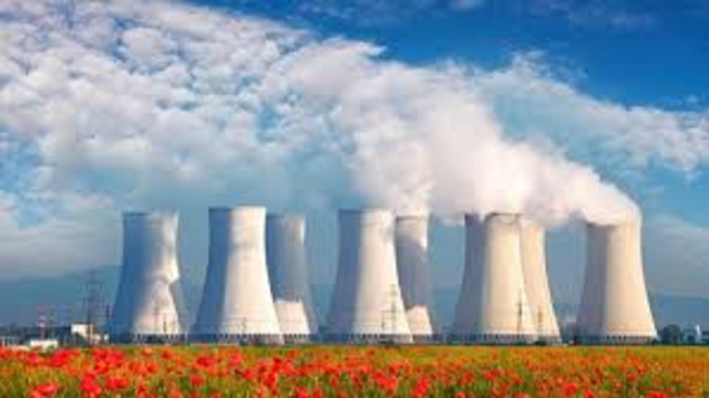 Increase in electricity with nuclear power plants