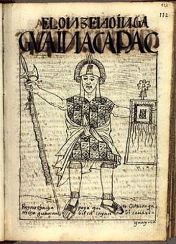 Llega Huayna Cápac a gobernar el imperio Inca