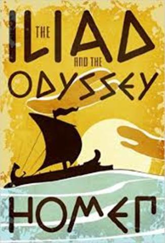 Homer the poet writes the Odyssey.