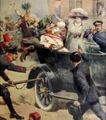 The assassination of Franz Ferdinand