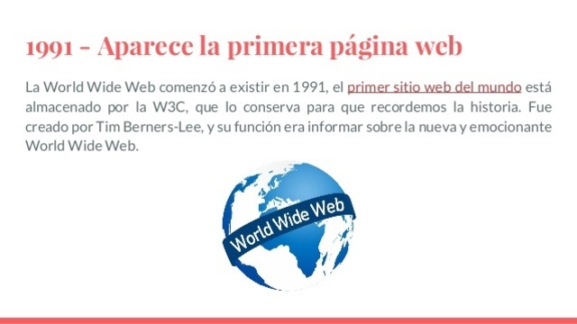 1991. Nace la primera página web