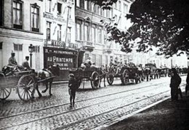 Germany invades Belgium