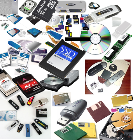 Dispositivos de almacenamiento.