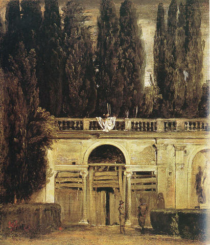 Paisaje de la villa Médicis