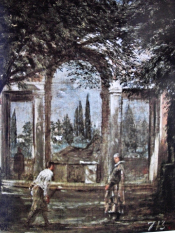 Paisaje de la villa Médicis