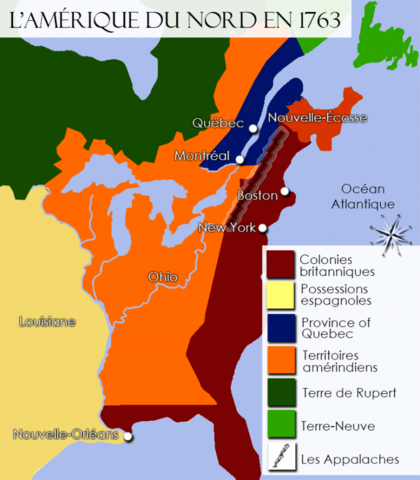 L’Amérique du nord après la guerre de sept ans