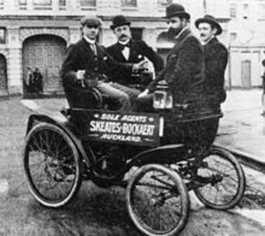 The first automobile was imported to Canada