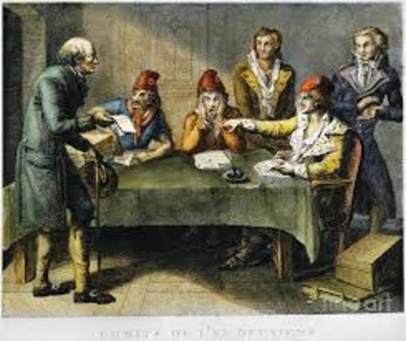 Beginning of the committee of public safety