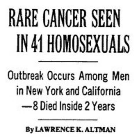 article of outbreaks of KS among homosexual males in NY