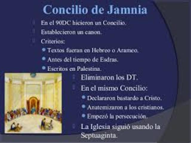 Concilio de jamnia  90 D:C