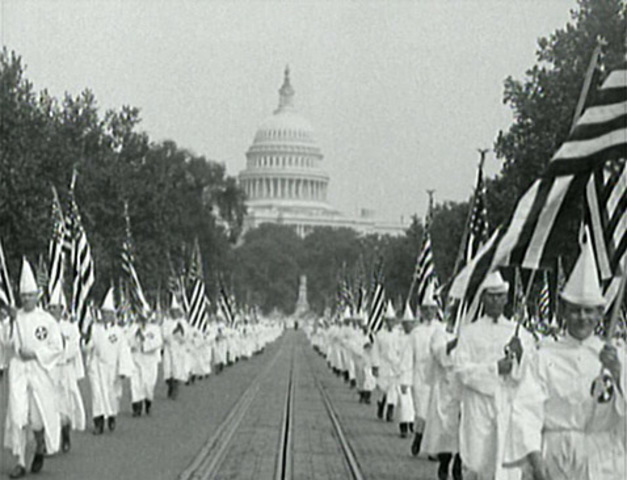 KKK Klansman march