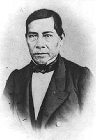 Benito Juárez establece decreto
