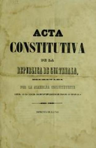 Acta Constitutiva de la República de Guatemala