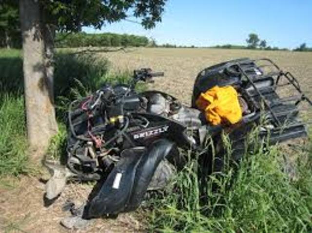 crashed a 4 wheeler