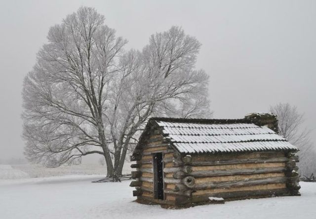 Continental Army wintering at Valley Forge