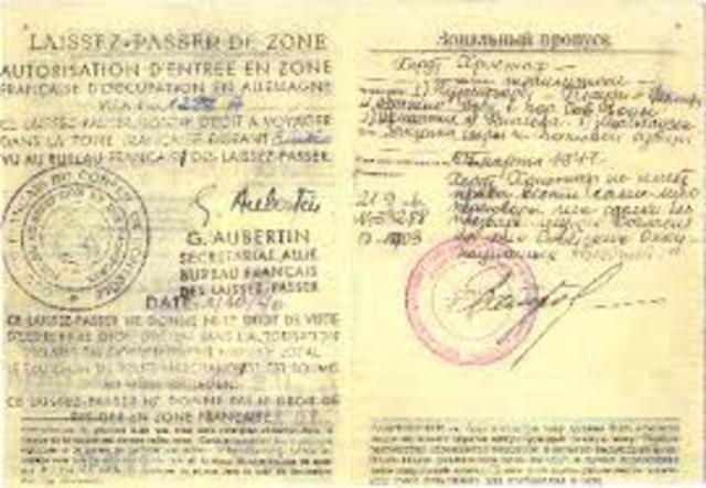 October 29, 1946 Interzonenpass