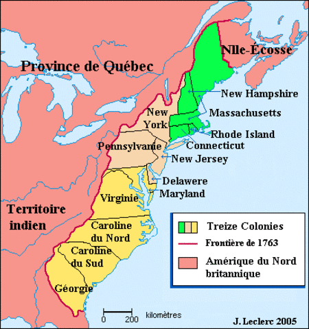L’Amérique du Nord après la guerre de sept ans
