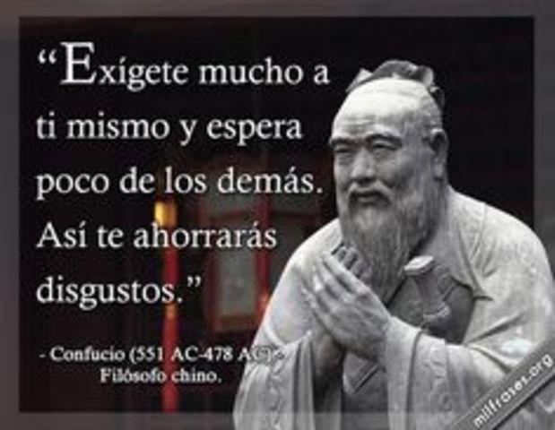 Filósofo Confucio 551 a.C