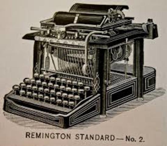La primera maquina de Escribir