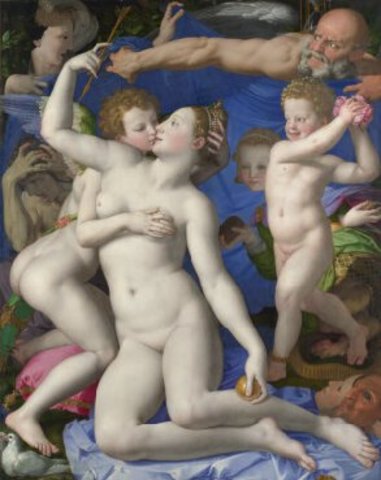 The Allegory of Venus and Cupid (Bronzino's most well known work is created.)