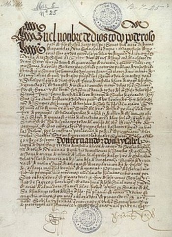 Tratado de Tordesillas 1494
