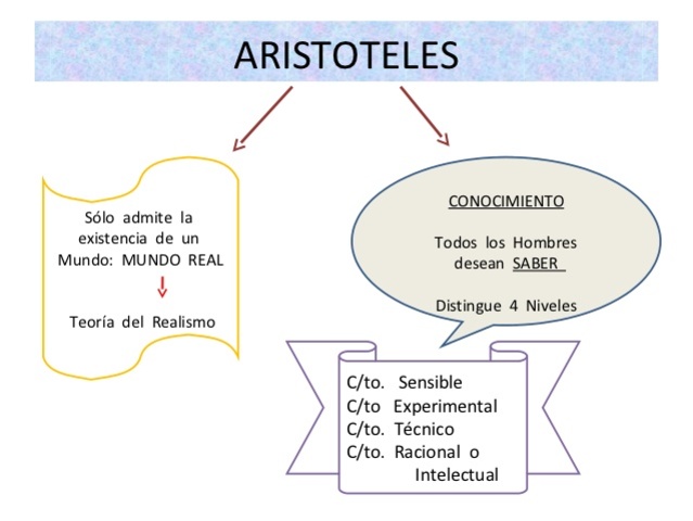 ARISTÓTELES, REALISTA