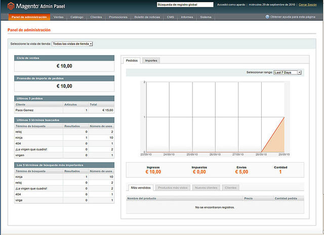 Lanzamiento de Magento