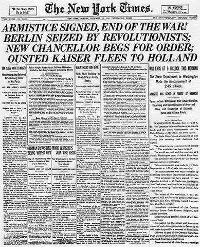 Germany appeals for armistice