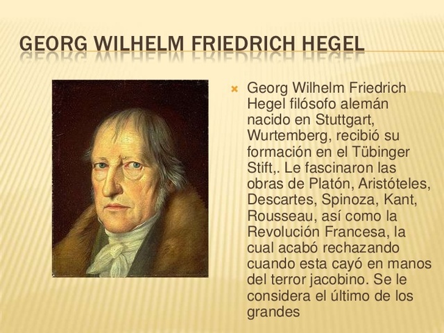 HEGEL - IDEALISTA 1770 - 1831