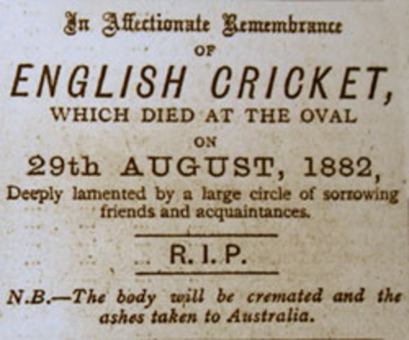 The beginning of The Ashes