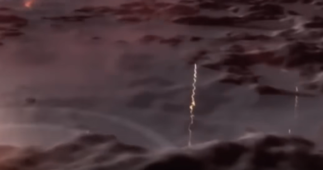 la lluvia de meteoritos