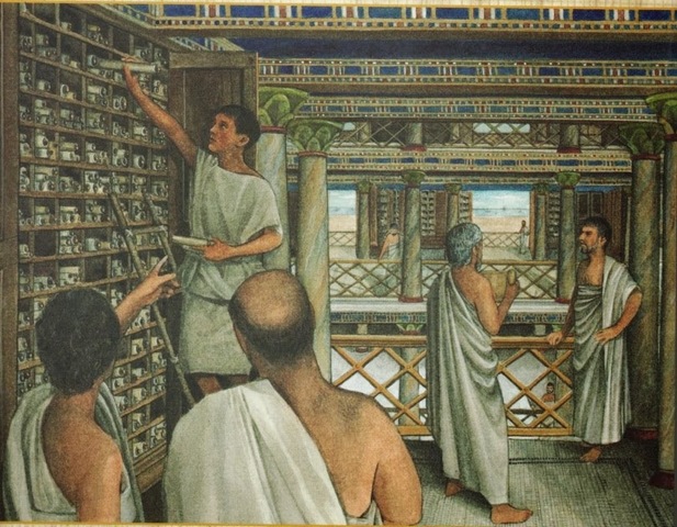 biblioteca real de alejandria