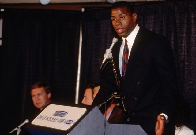 Earvin “Magic” Johnson announces he is HIV-positive.