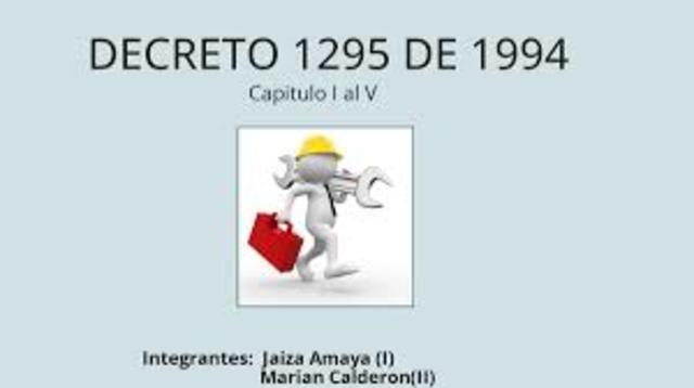 El Decreto Ley 1295