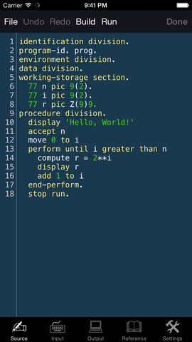 COBOL Invented Language Program