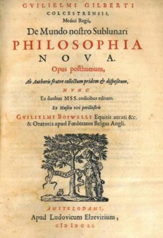 De Mundo Nostro Sublunari("Una nueva filosofía de nuestro mundo sublunar")