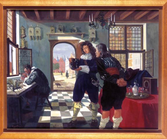 Huygens comienza a trabajar con su hermano Constantijn en el diseño y la construcción de una serie de telescopios.