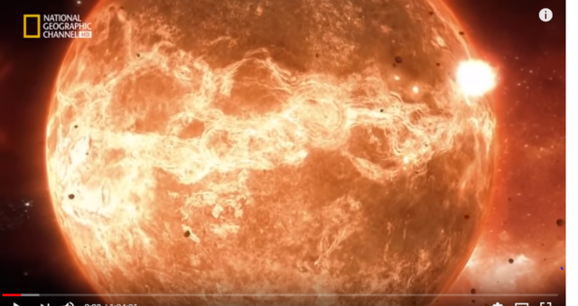 la tierra  una masa de lava