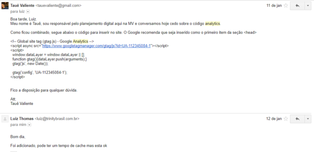 Email para Programador