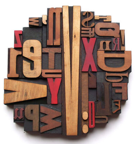 Printing Press using woodblocks: It was kind of antique and oddly enticing.